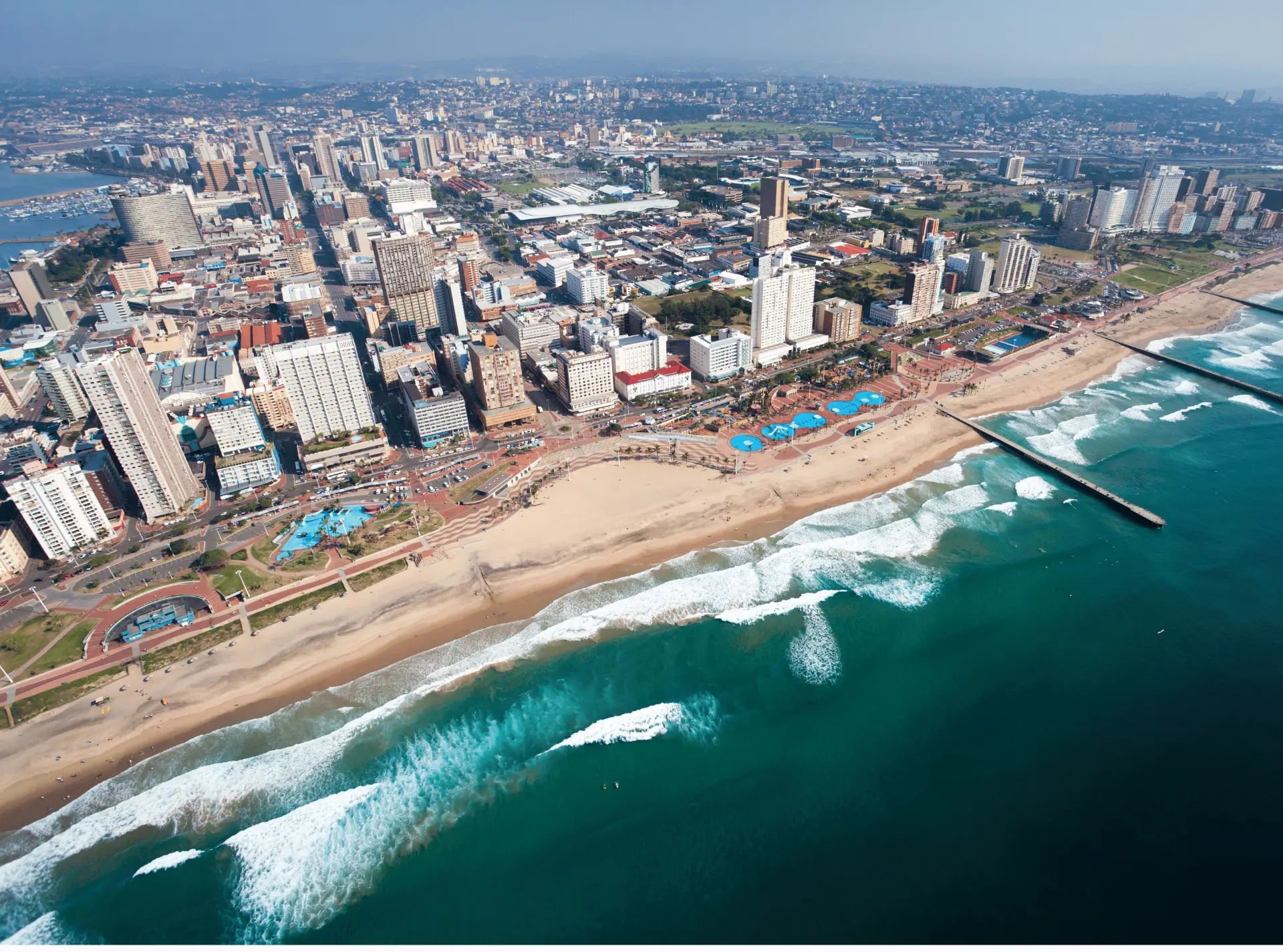 Aerial view of Durban